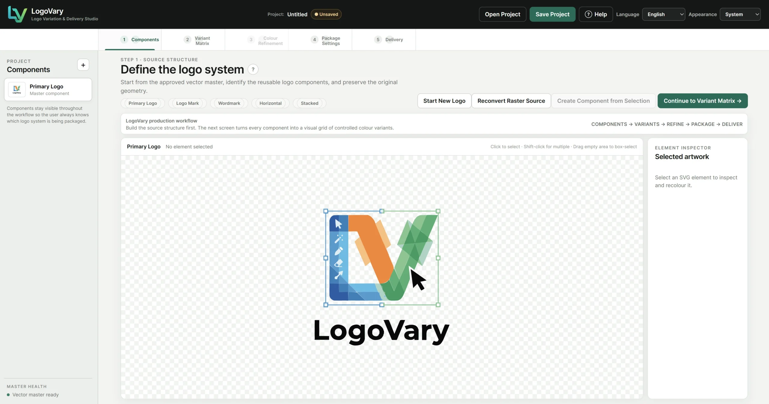 LogoVary Components